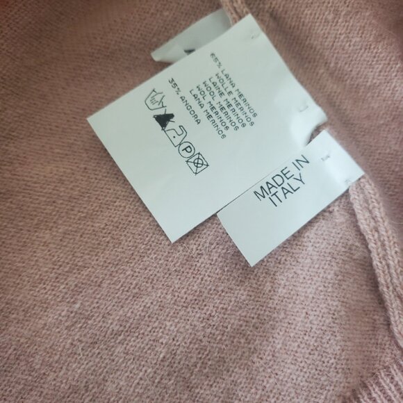 New italian  Angora/Merino Wool Top by GAZEBO IPSE,  XL - Picture 6 of 6